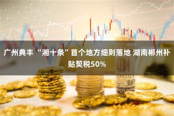 广州典丰 “湘十条”首个地方细则落地 湖南郴州补贴契税50%
