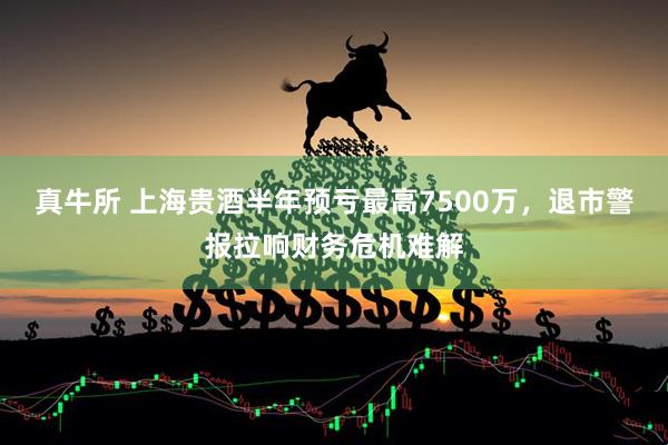真牛所 上海贵酒半年预亏最高7500万，退市警报拉响财务危机难解